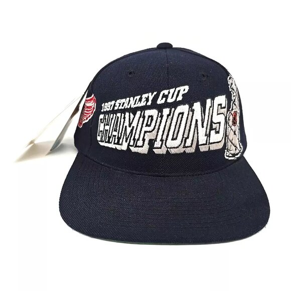 Vintage Detroit Red Wings Stanley Cup Champs Sports Specialties Snapback Hat Cap